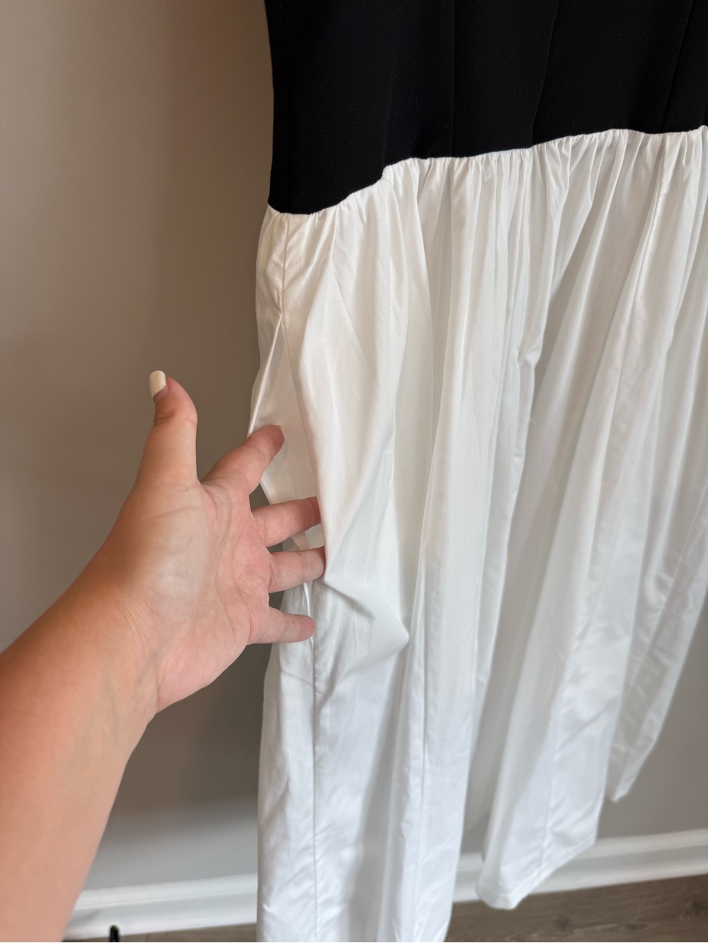 By Anthropologie Twofer Peekaboo Midi Dress NWT Size Medium - Picture 8 of 13